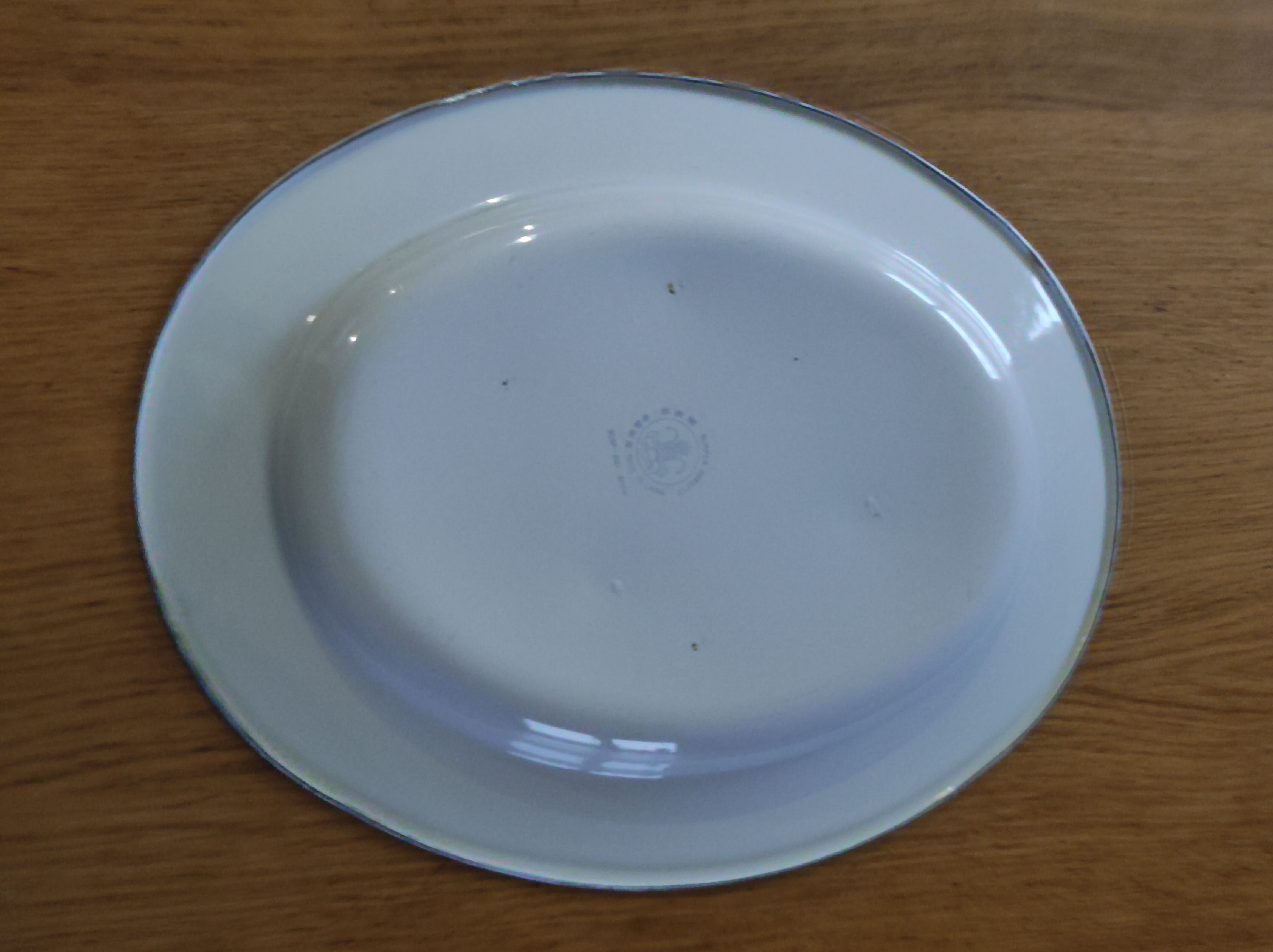 Enamelled metal dish