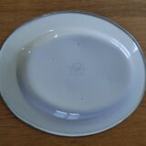 Enamelled metal dish