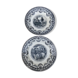 Assiettes parlantes Vieillard XIXeme
