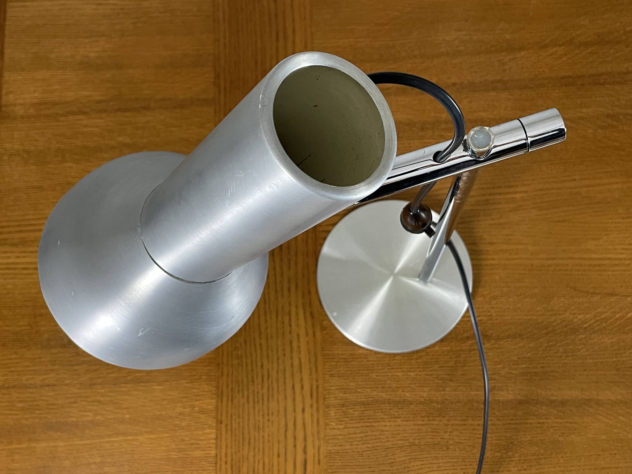 Lampe de bureau en métal des années 1970