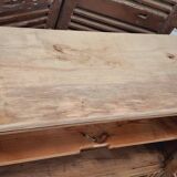 Old glass sideboard on legs