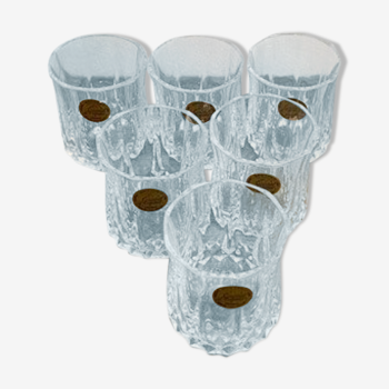 Set of 6 mini glasses Cristal d'Arques