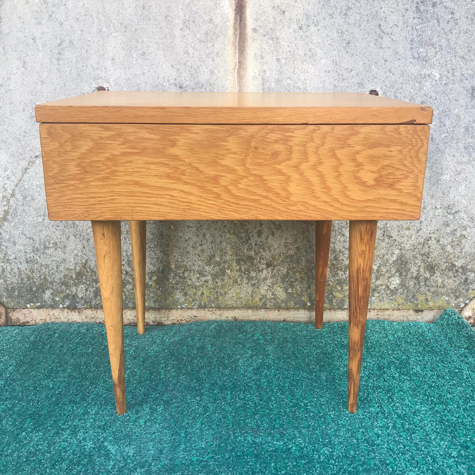 Vintage bedside table with drawer