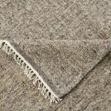 8x10 Plain Brown Turkish Vintage Kilim Rug, 255x322Cm