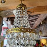 Hot air balloon chandelier with tassels