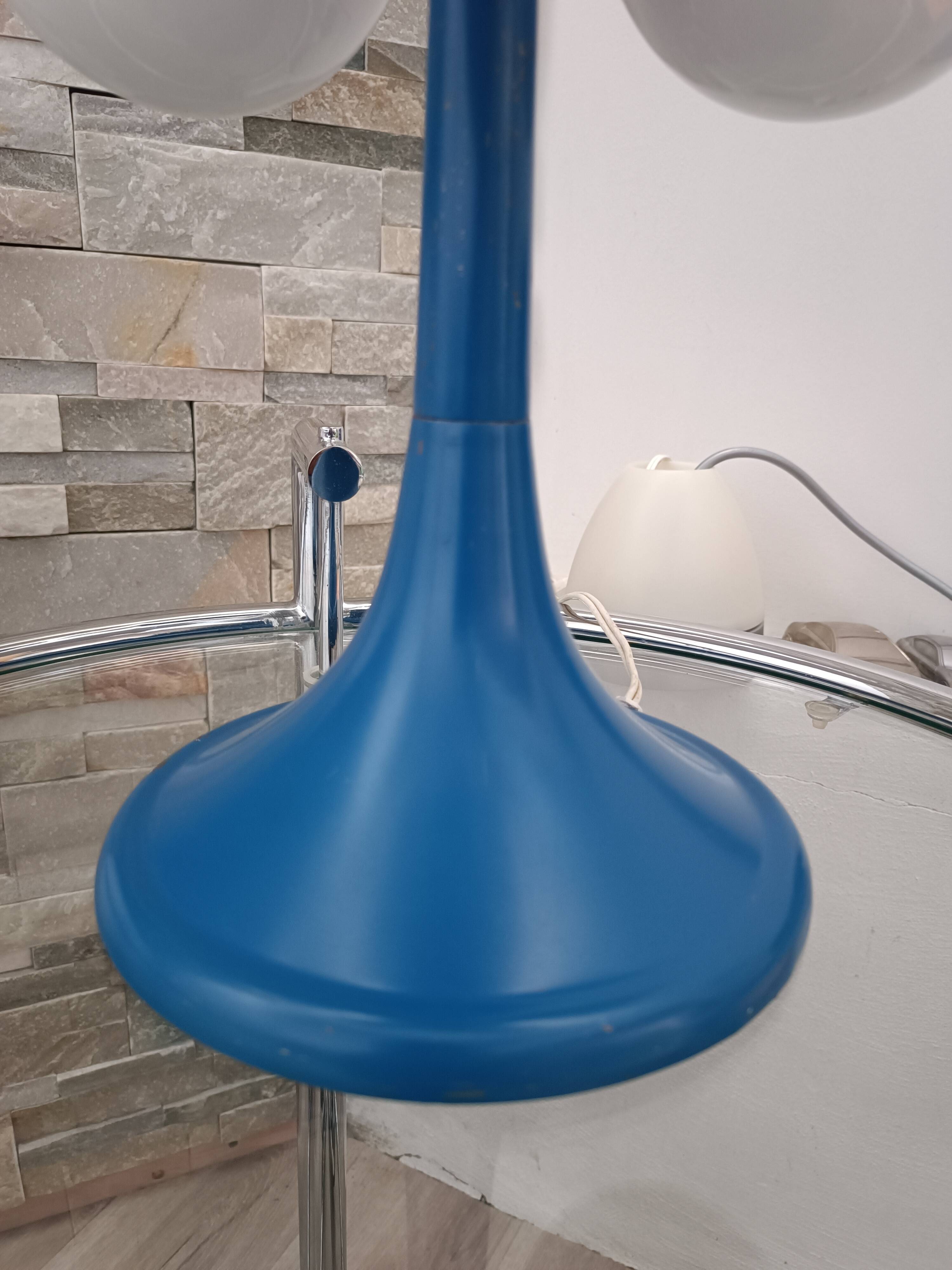 Sputnik lamp space age 12 globes 1970s