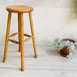 VINTAGE Solid Wood High STOOL