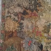 Tapisserie de laine "Verdure Flamande" de la manufacture Robert Four