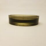 Empty pocket cup ashtray vintage smoked glass décor planes