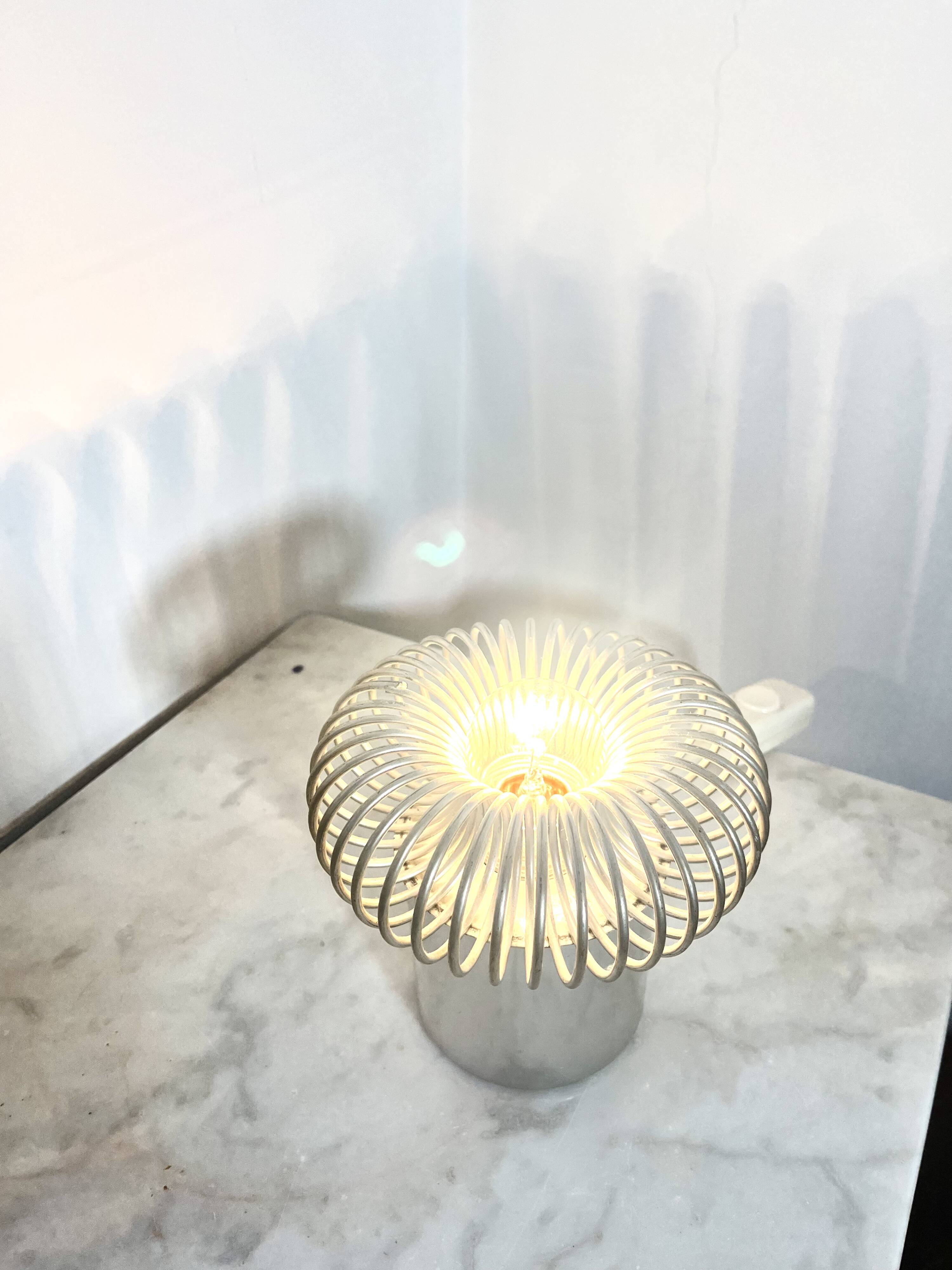 Vintage Philippe Rogier Spring Lamp, 1970s – Luminox / Gallery Oxar, Paris