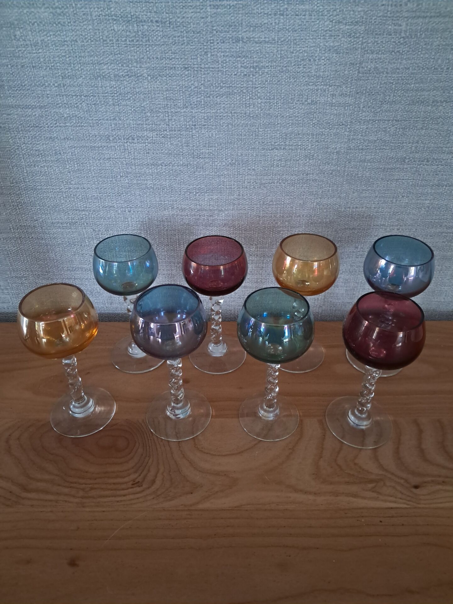 6 verres à digestif, années 60