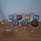 6 verres à digestif, années 60