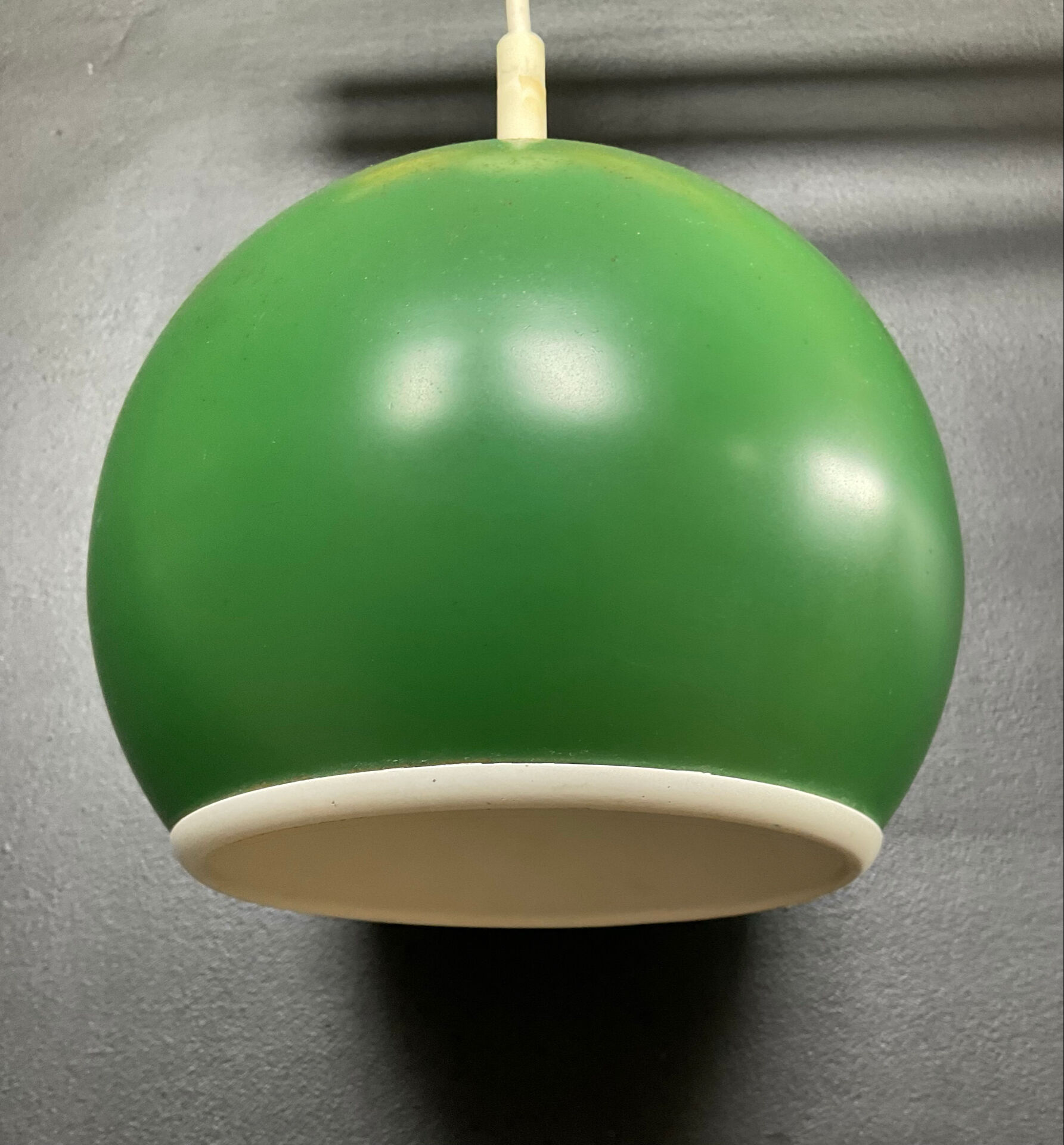 Suspension EyeBall vintage en métal vert