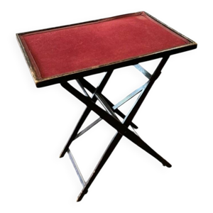 Table pliante en bois - recouvert