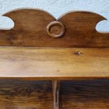 Oak bin shelf