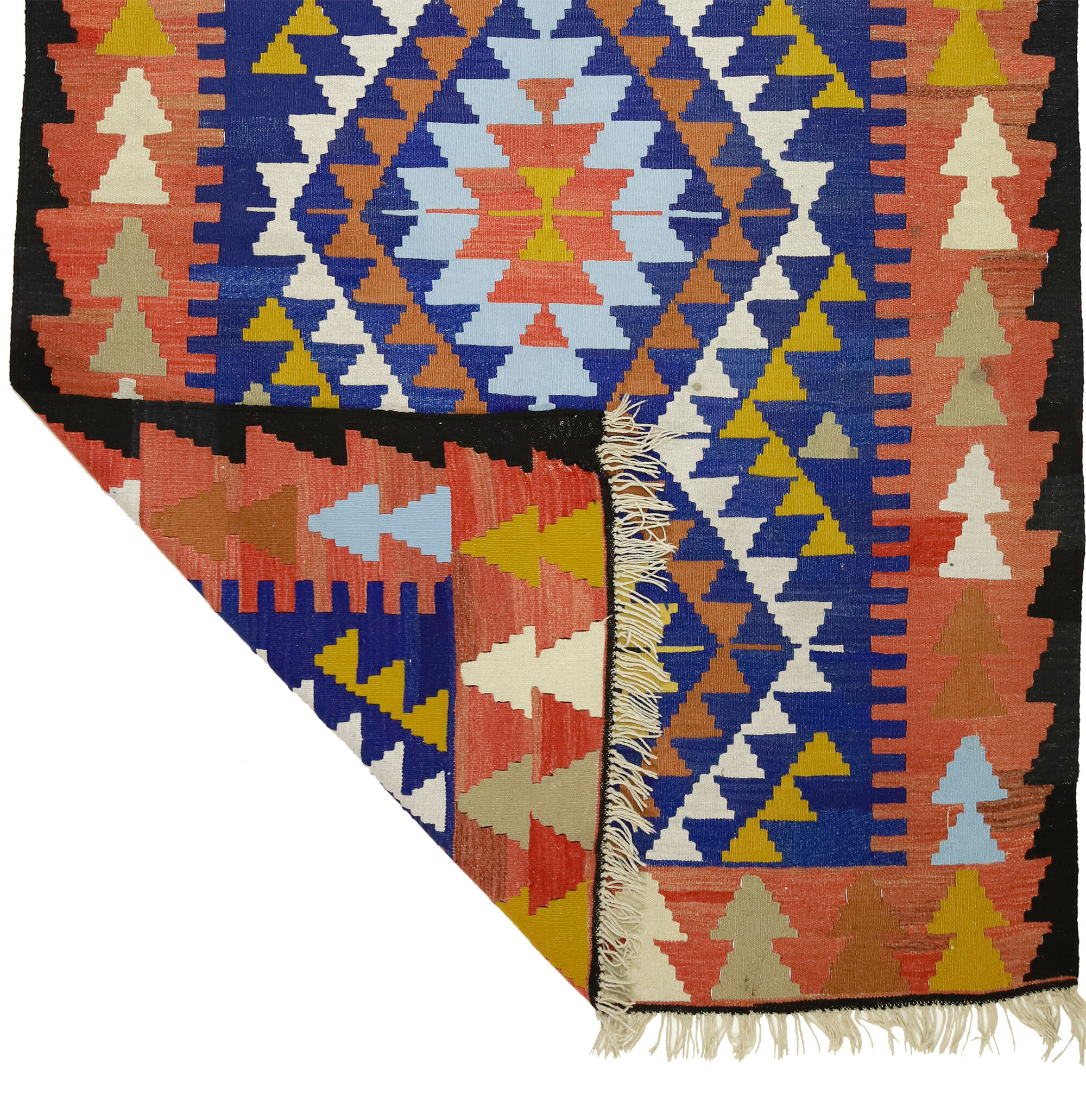 Anatolian handmade kilim rug 232 cm x 156 cm