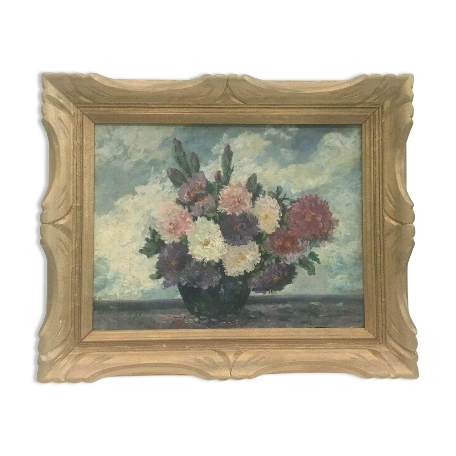 Oil on canvas signed Maisonneuve