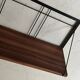 wooden and metal wall shelf, 1970s design