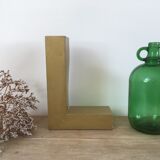 Golden vintage sign letter L