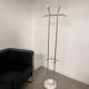 Vintage Coat Rack in Chrome and Carrara Marble Italian design 1970s