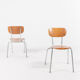 Set of 4 Danish school chairs from the 1960s