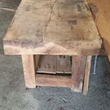 Superb old sandblasted workbench