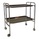 Vintage folding wheeled dessert trolley