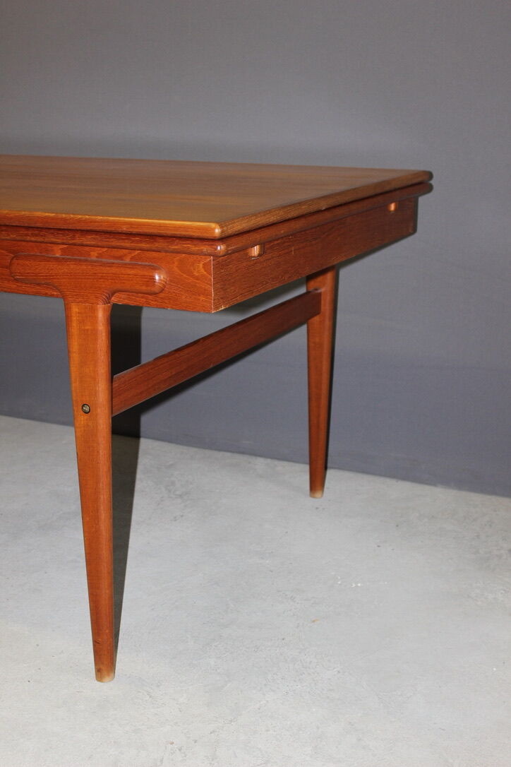 Danish Dining Room Table By Ejvind A. Johansson In Teak Around 1960