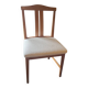 Vintage chair imitation white sheepskin suede 1960