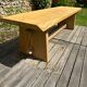 Vintage chalet bench in solid ash
