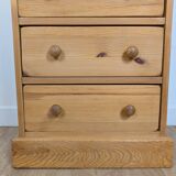 Pine chiffonier chest of drawers with 7 drawers