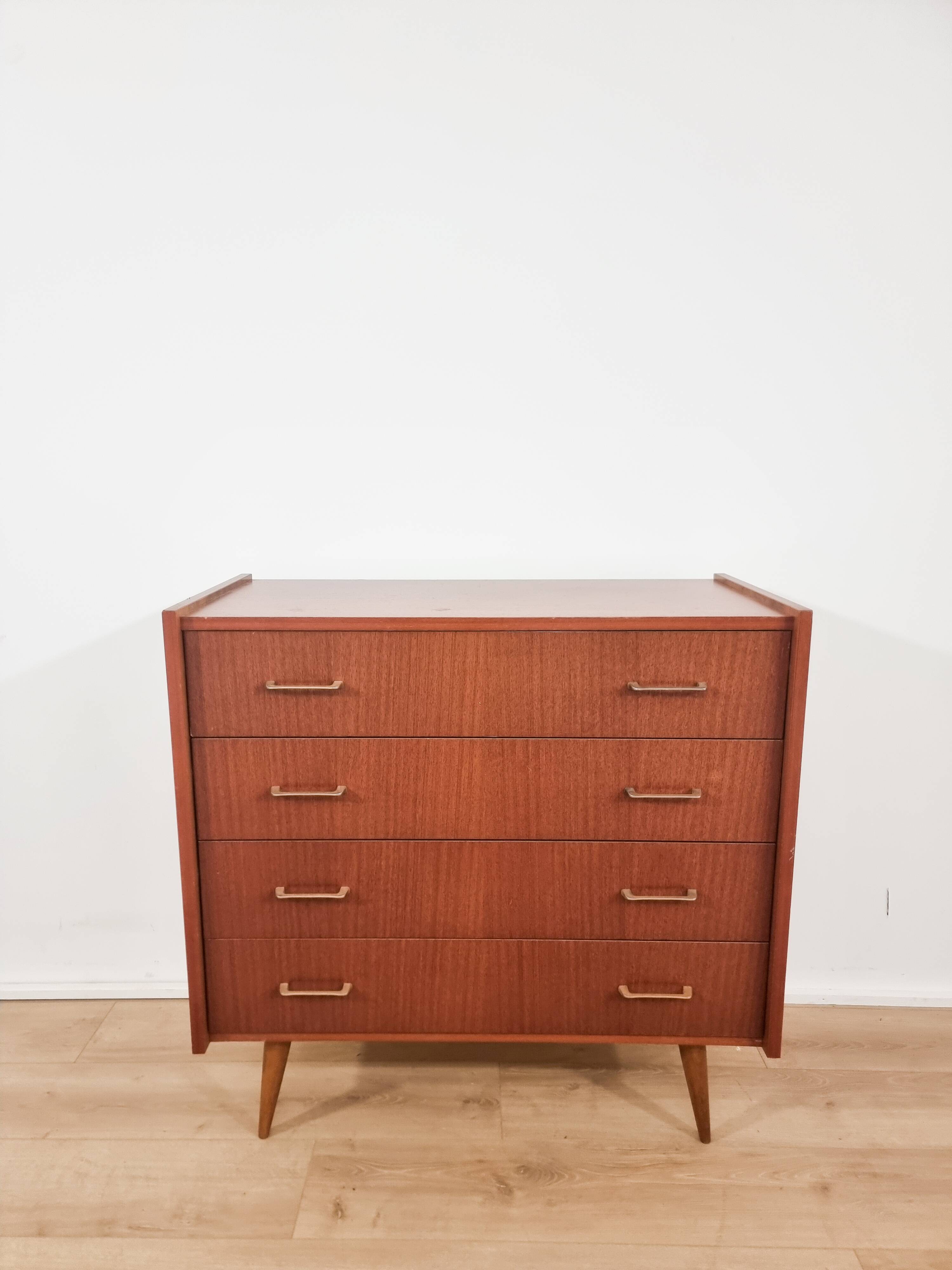 Scandinavian teak chest of drawers from the 1970s