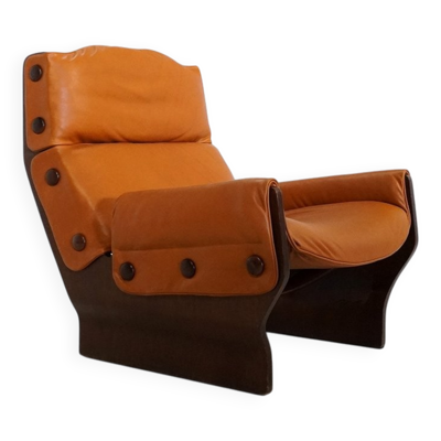Fauteuil P110 Canada par Osvaldo Borsani pour Tecno, Italie, années 1970