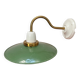 Vintage enamelled sheet metal swan neck wall light