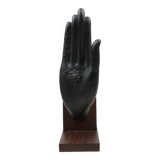 Buddha hand statue bookend