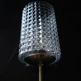 Lustre suspension eclairage vintage lineaire a 2 tetes 1950