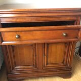 Solid cherry TV stand made in France