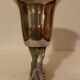 Calice or silver metal glass 19th century horse head