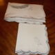Nappe brodée vintage 250 x 170 et 12 serviettes