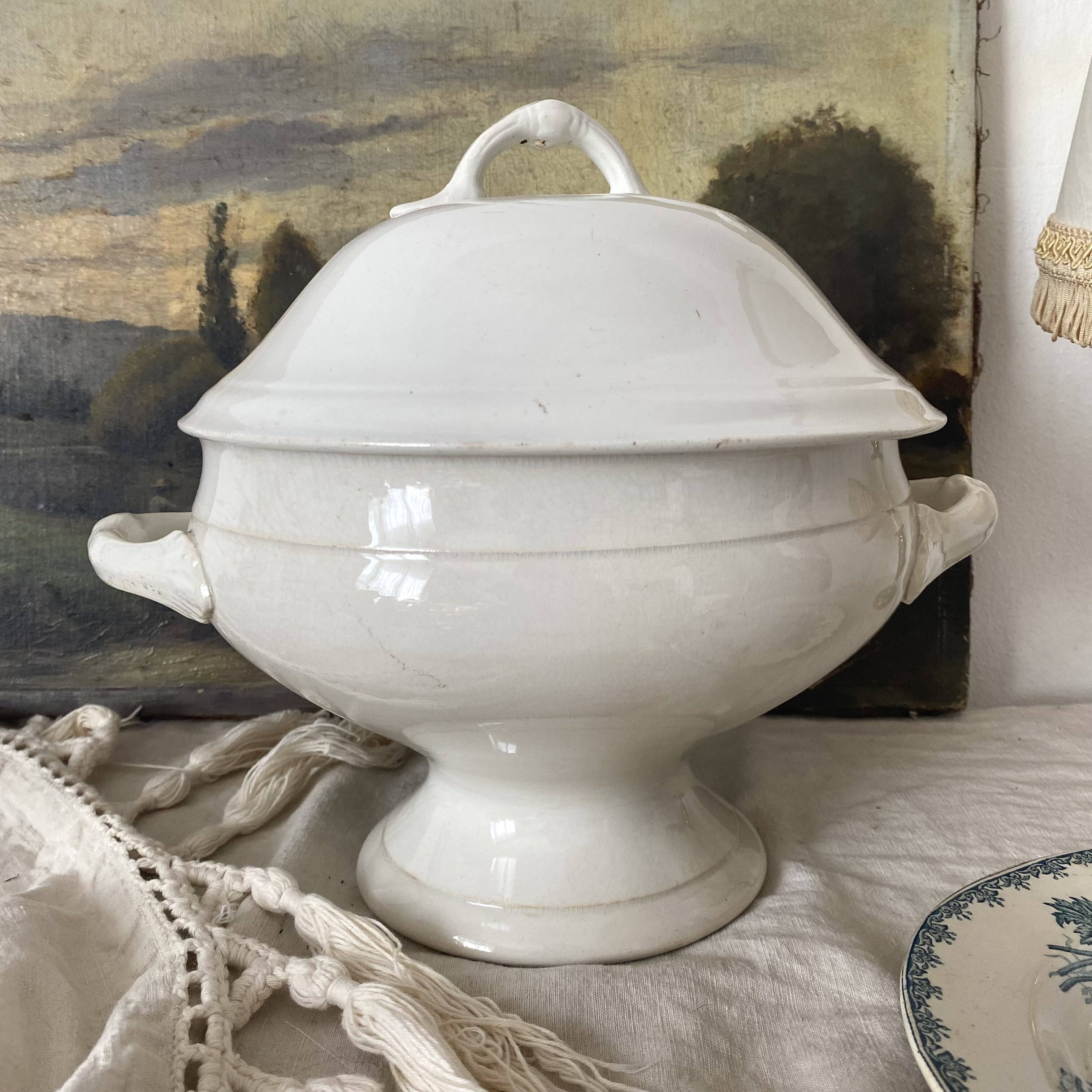 Antique St Amand soup tureen