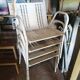 Lot de 4 Fauteuils de jardin vintage
