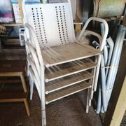 Lot de 4 Fauteuils de jardin vintage