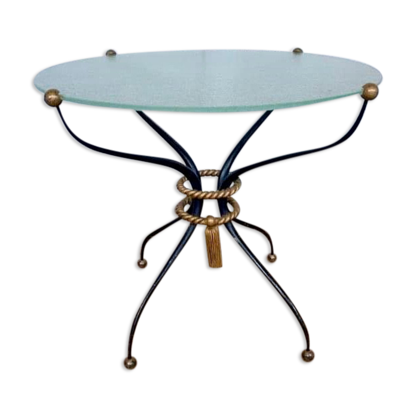 Coffee table art deco iron forge workshop rene prou