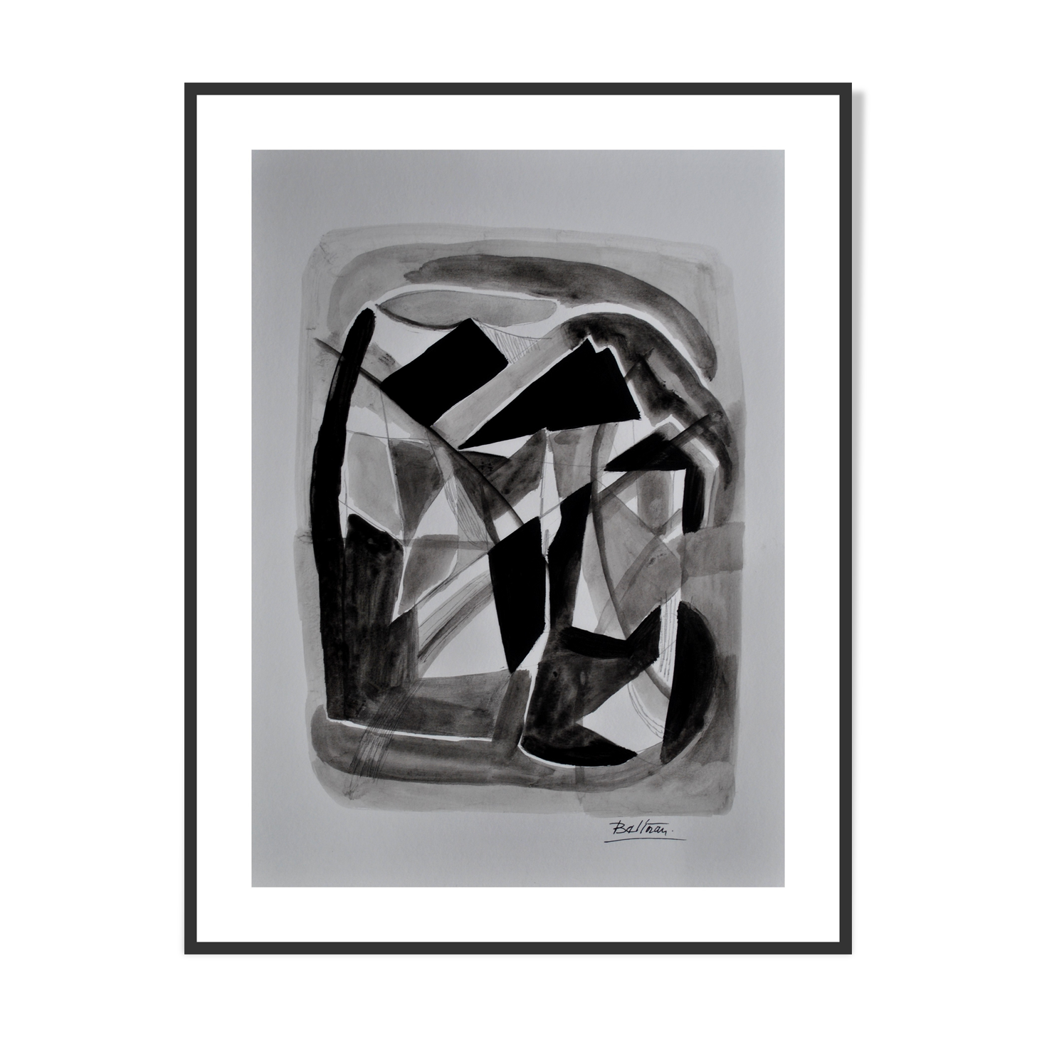 The mountaine abstract landscape