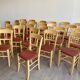 Set of 30 bistro restaurant chairs in beech wood