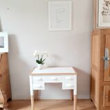 Wood and white desk