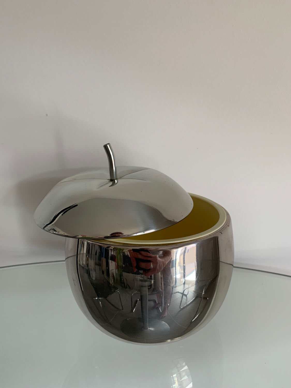 Seau à glaçons pomme, années 70