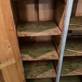 Vintage Parisian wardrobe patinated grey