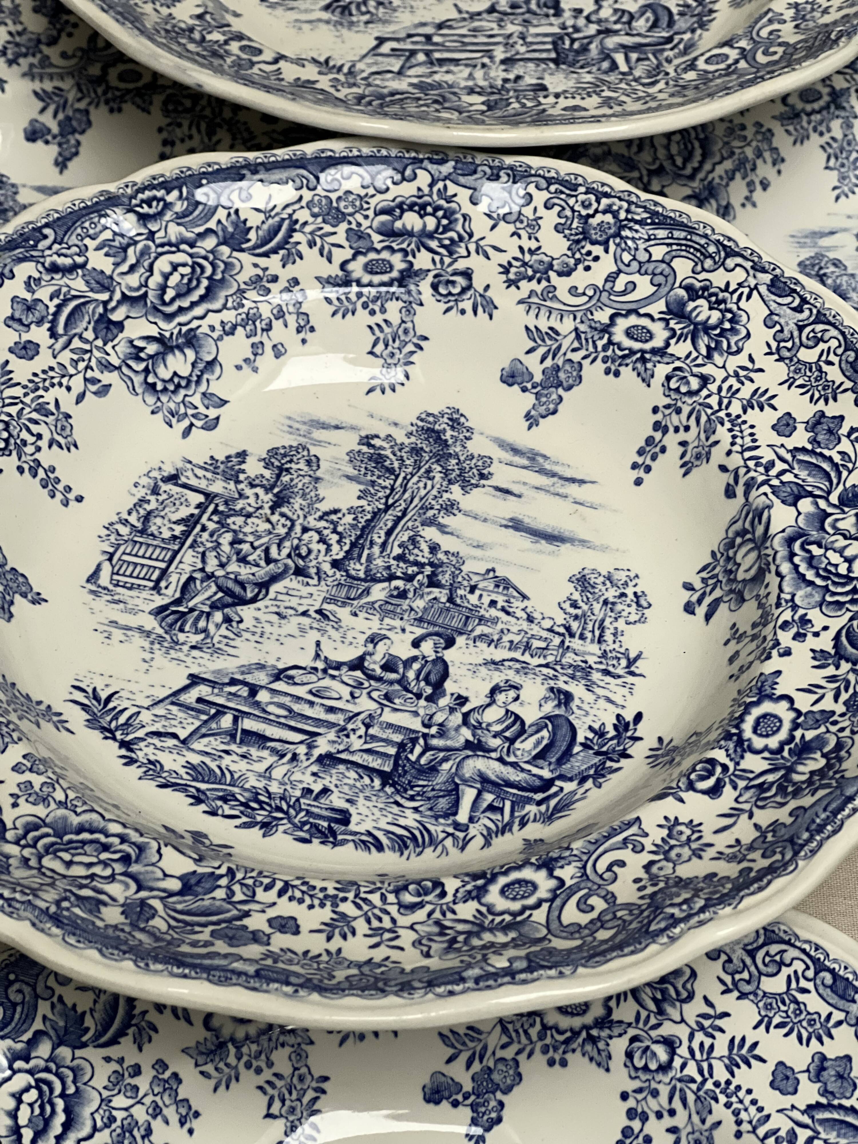 Cottage plates, Luneville