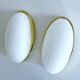Pair of Vintage Limbourg Wall Lights, Brass Glass